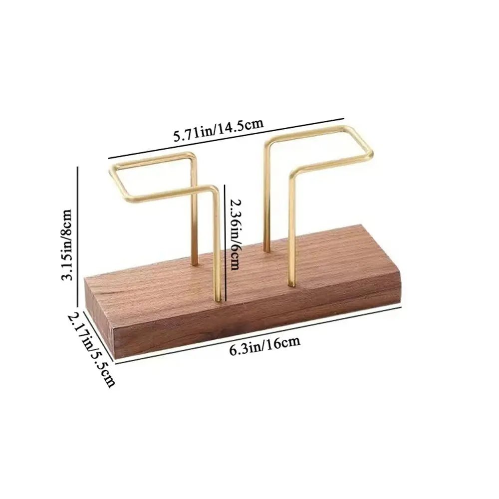 Goldener Serviettenhalter aus Metall: Vertikaler Spender mit Zahnstocher - Box - ApolettaApoletta