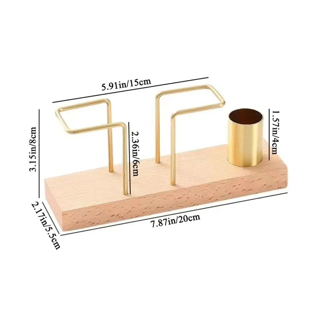 Goldener Serviettenhalter aus Metall: Vertikaler Spender mit Zahnstocher - Box - ApolettaApoletta