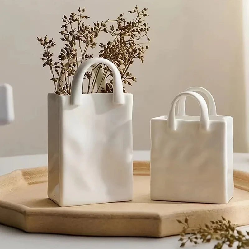 Moderne Vase in Handtaschenform - ApolettaApoletta