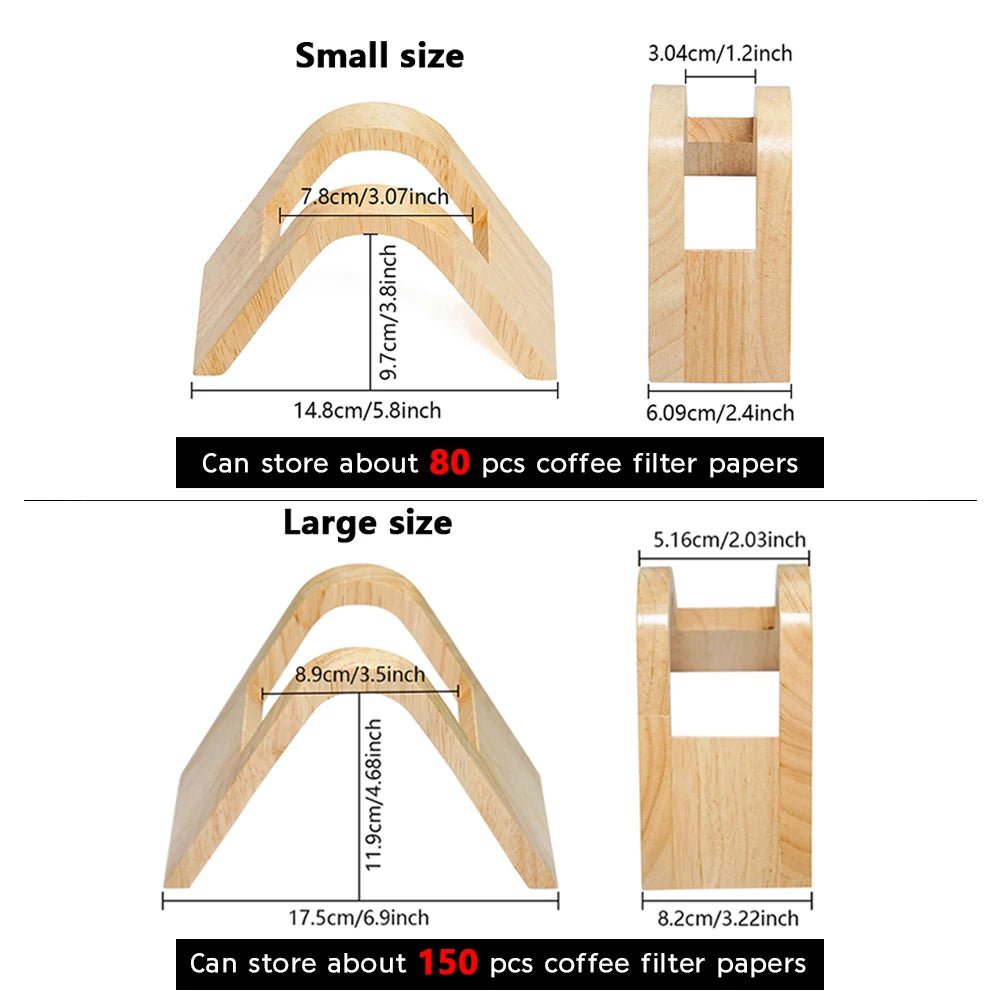 Holz - Kaffeefilterhalter für die Küche - ApolettaApoletta