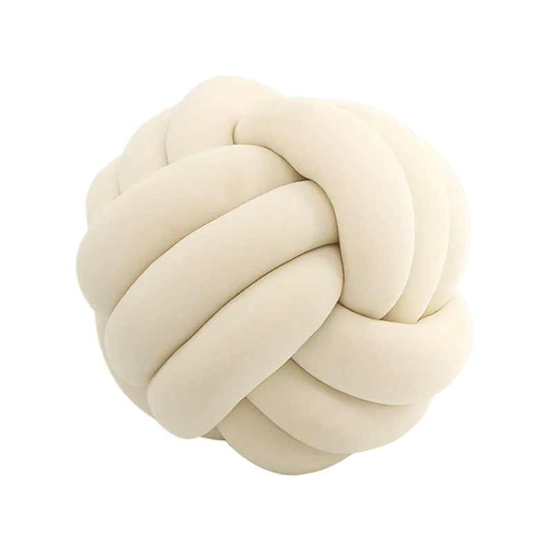 Gestreiftes Knotenkissen: Handgefertigt, modern & gemütlich für Sofa und Zuhause (22,9 x 22,9 cm) - ApolettaApoletta