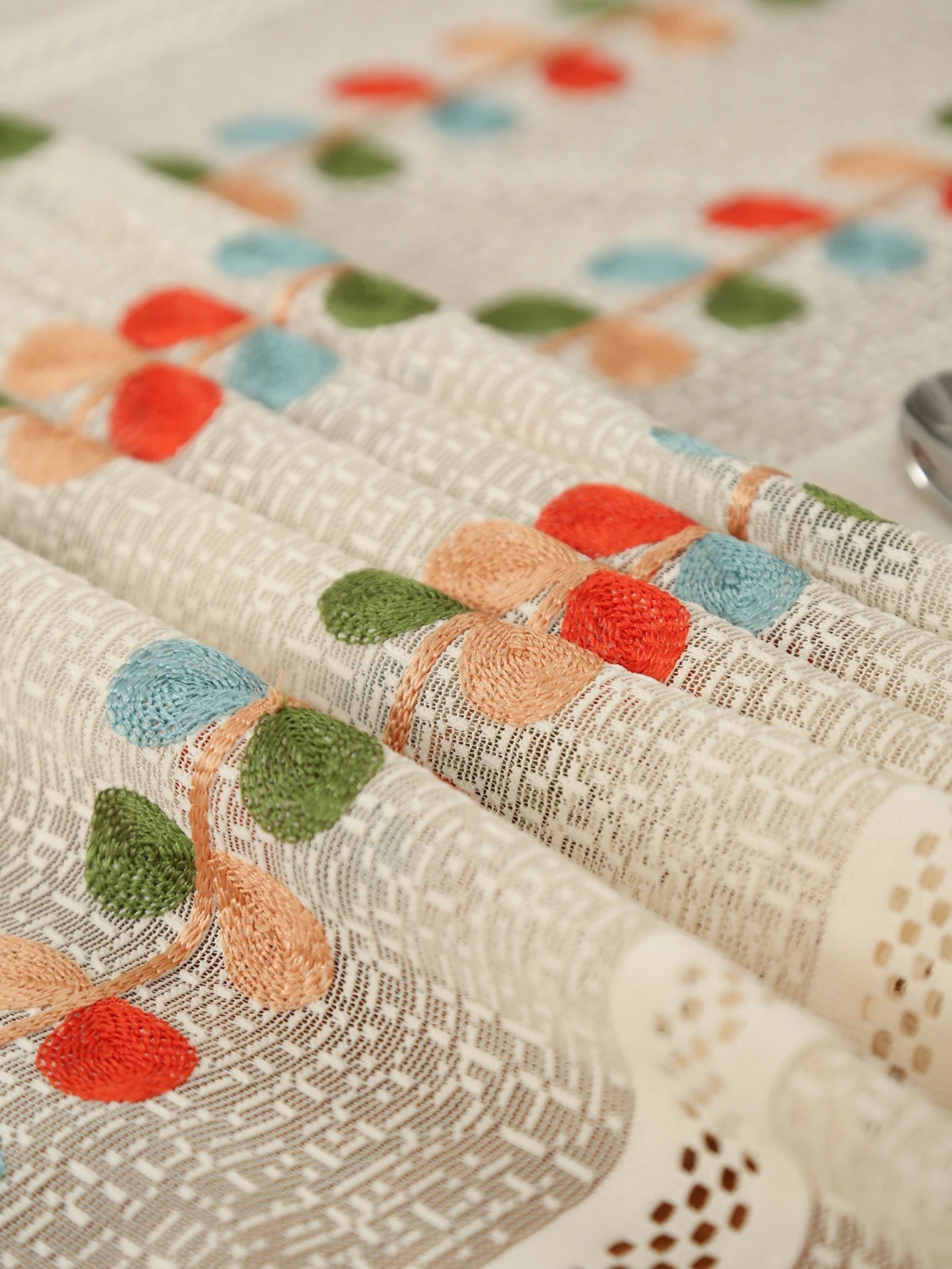 Rustikale Leinen - Tischdecke: Transparente Spitze für Vintage - Deko, Hochzeit & Picknick - ApolettaApoletta