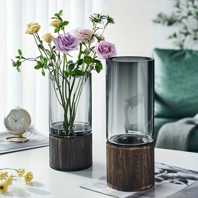 Retro - Glasvase: Luxuriöse und einfache Deko für Wohnzimmer & Tisch - ApolettaApoletta