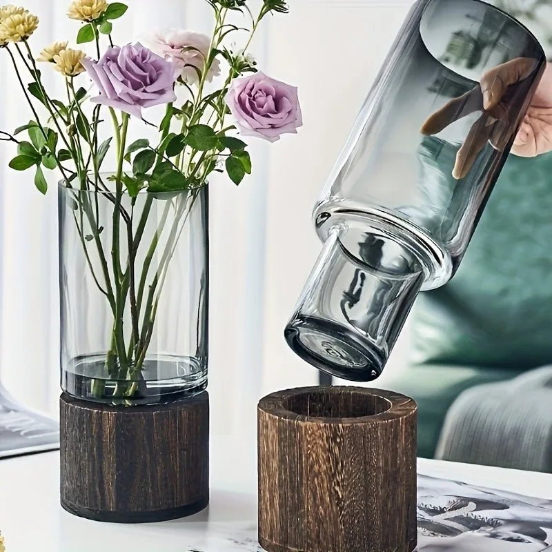 Retro - Glasvase: Luxuriöse und einfache Deko für Wohnzimmer & Tisch - ApolettaApoletta
