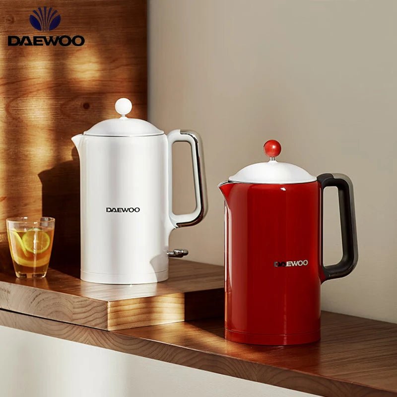 Retro Wasserkocher: Elektrischer Smart - Kessel aus Edelstahl 304 für Zuhause & Büro - ApolettaApoletta