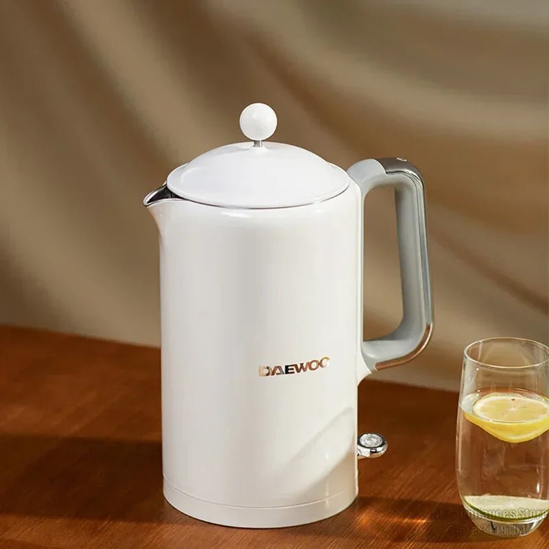 Retro Wasserkocher: Elektrischer Smart - Kessel aus Edelstahl 304 für Zuhause & Büro - ApolettaApoletta