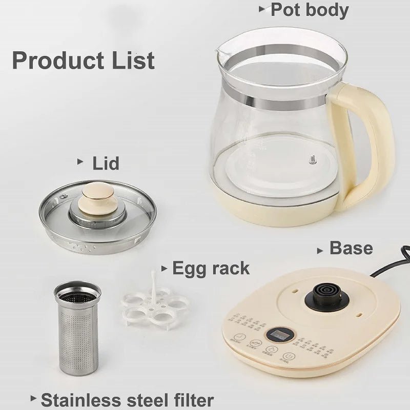 Glas - Wasserkocher (1,8 l): Multifunktionaler Kochtopf für Tee, Suppe & mehr - ApolettaApoletta
