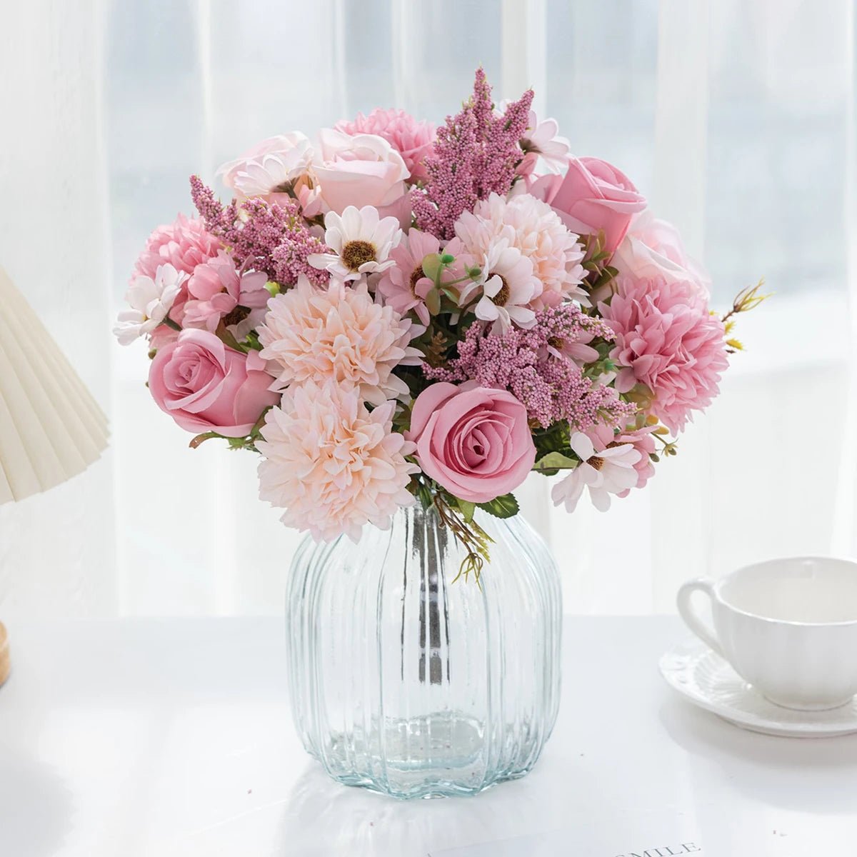 Künstliche Pfingstrosen & Rosen: Dekorative Blumen für Hochzeit, Garten und Zuhause - ApolettaApoletta