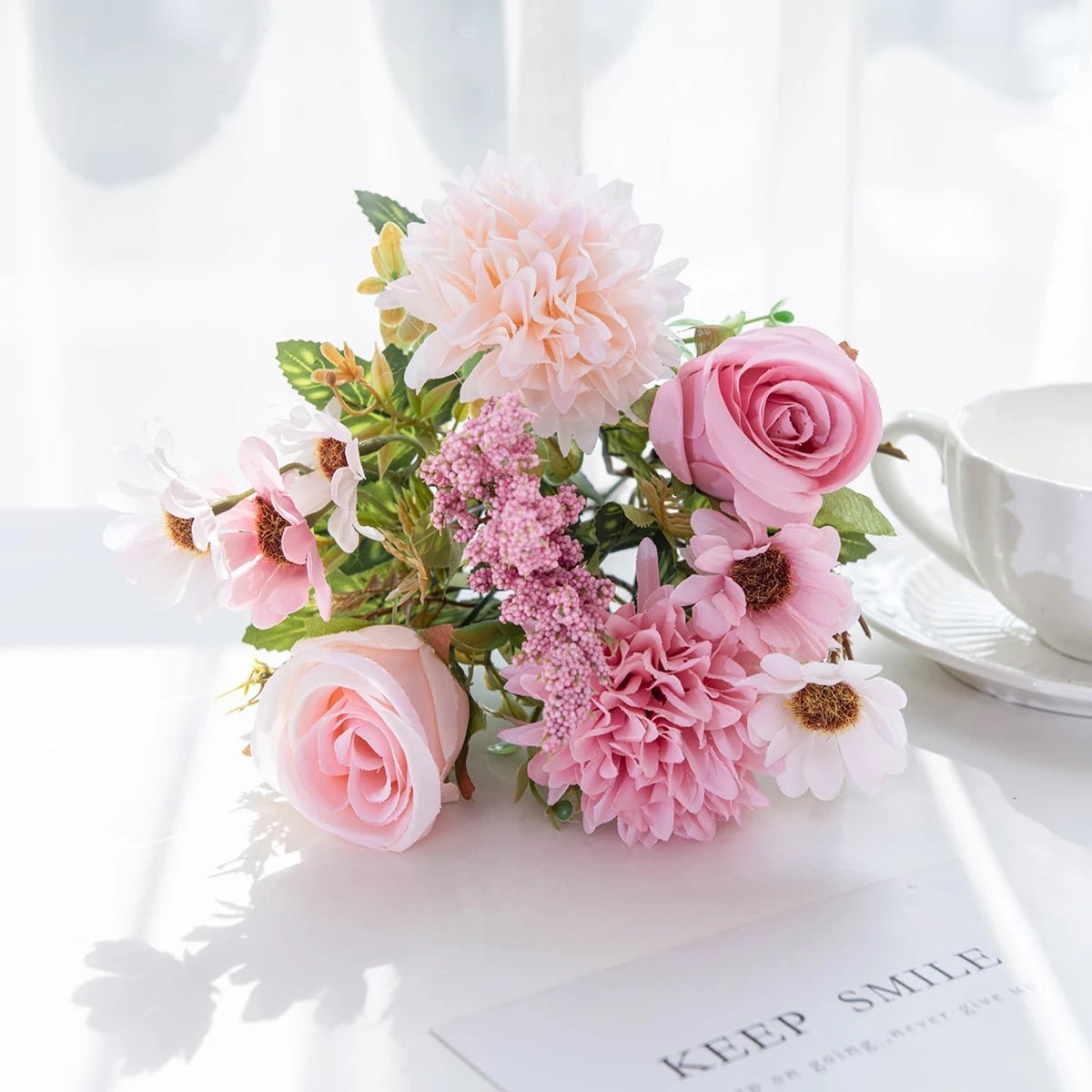 Künstliche Pfingstrosen & Rosen: Dekorative Blumen für Hochzeit, Garten und Zuhause - ApolettaApoletta