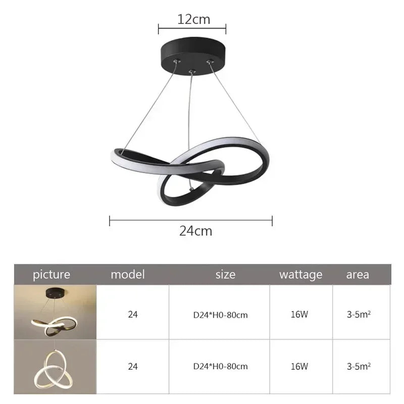 Nordische LED - Pendelleuchte: 24/30 cm, Gold - Design für Esszimmer & Schlafzimmer - ApolettaApoletta