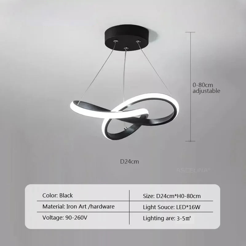 Nordische LED - Pendelleuchte: 24/30 cm, Gold - Design für Esszimmer & Schlafzimmer - ApolettaApoletta