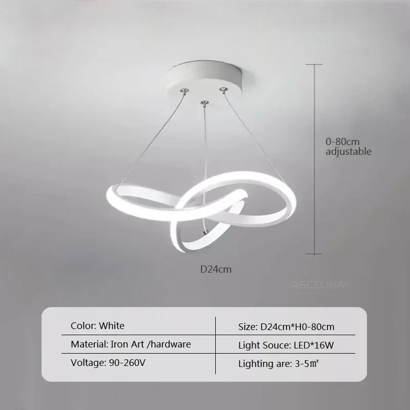 Nordische LED - Pendelleuchte: 24/30 cm, Gold - Design für Esszimmer & Schlafzimmer - ApolettaApoletta