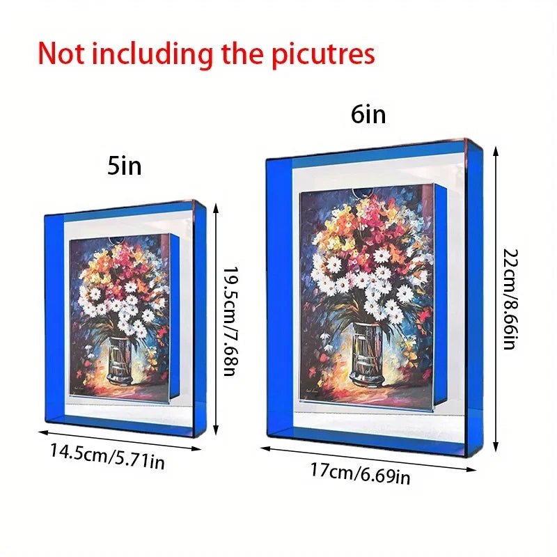 Acryl - Fotorahmen - Box: Transparentes Desktop - Ornament für Idol - Fotokarten & Bilder - ApolettaApoletta