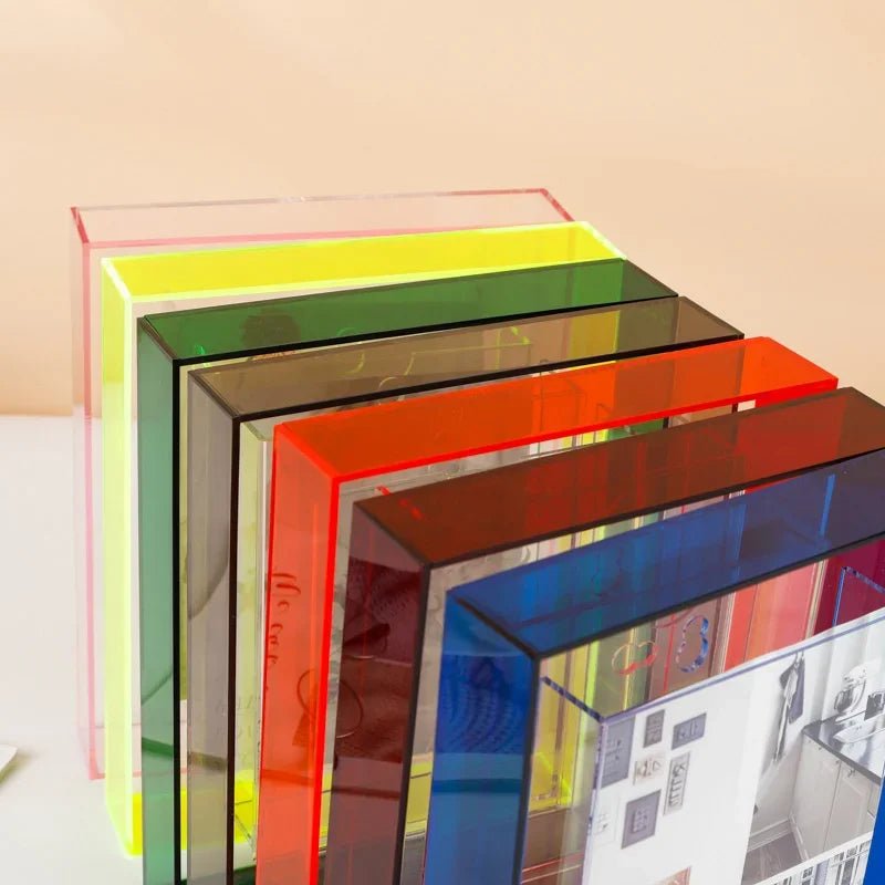 Acryl - Fotorahmen - Box: Transparentes Desktop - Ornament für Idol - Fotokarten & Bilder - ApolettaApoletta