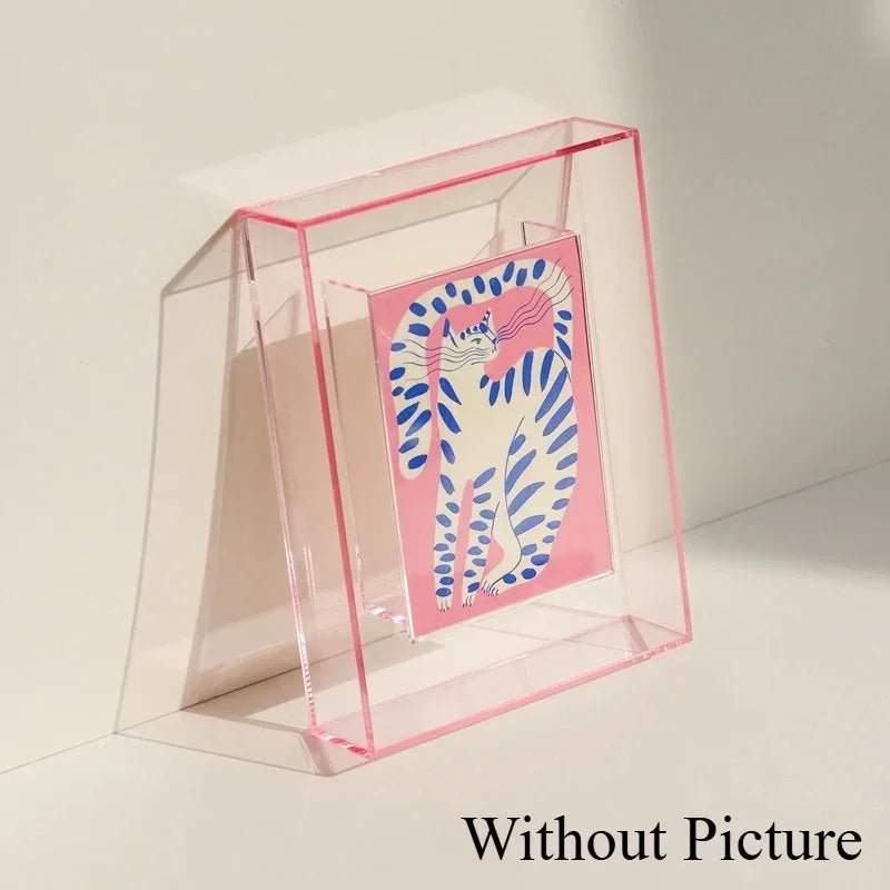 Acryl - Fotorahmen - Box: Transparentes Desktop - Ornament für Idol - Fotokarten & Bilder - ApolettaApoletta