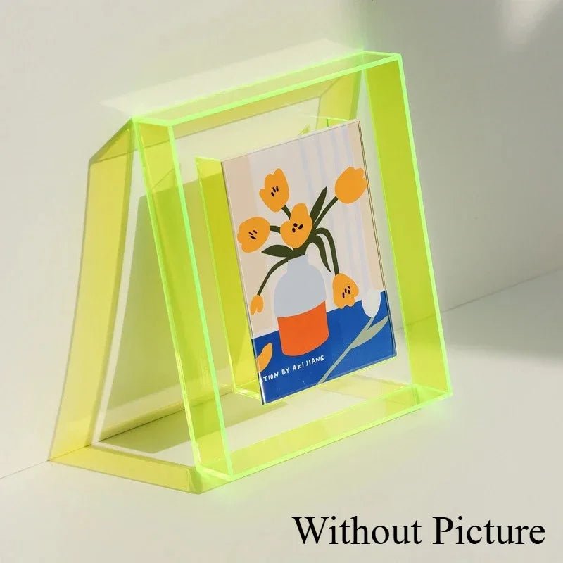 Acryl - Fotorahmen - Box: Transparentes Desktop - Ornament für Idol - Fotokarten & Bilder - ApolettaApoletta