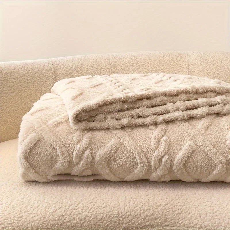 Luxuriöse Überwurfdecke aus Taft: Ultraweich & warm für Bett, Sofa & Reisen - ApolettaApoletta