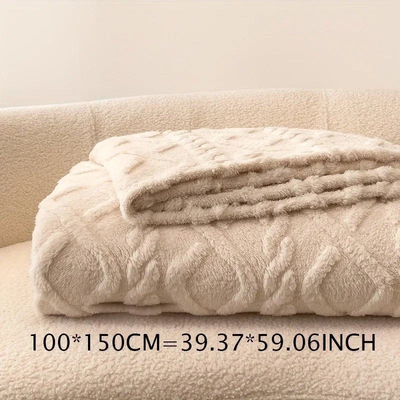 Luxuriöse Überwurfdecke aus Taft: Ultraweich & warm für Bett, Sofa & Reisen - ApolettaApoletta