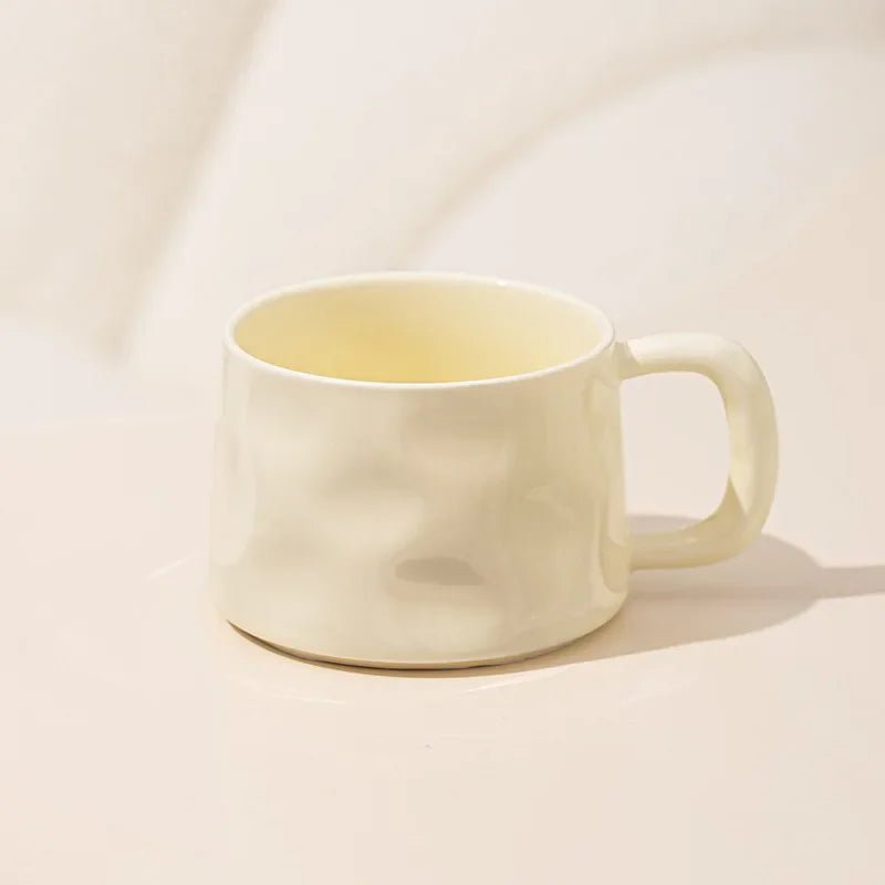 Keramik - Kaffeetasse mit Untertasse: 300 ml Becher für Frühstück, Latte & Tee - ApolettaApoletta