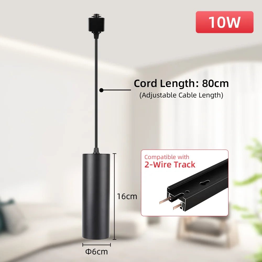 LED - Schienen - Hängeleuchte: 10W/15W Spot - Licht für Küche, Wohn - & Schlafzimmer - ApolettaApoletta