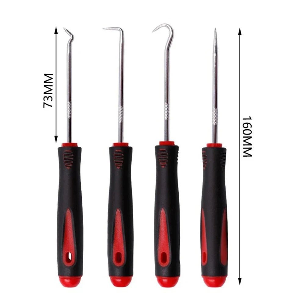 4 - teiliges Öl - Dichtung - Schraubendreher - Set: 160mm Haken zum Entfernen von O - Ringen - ApolettaApoletta