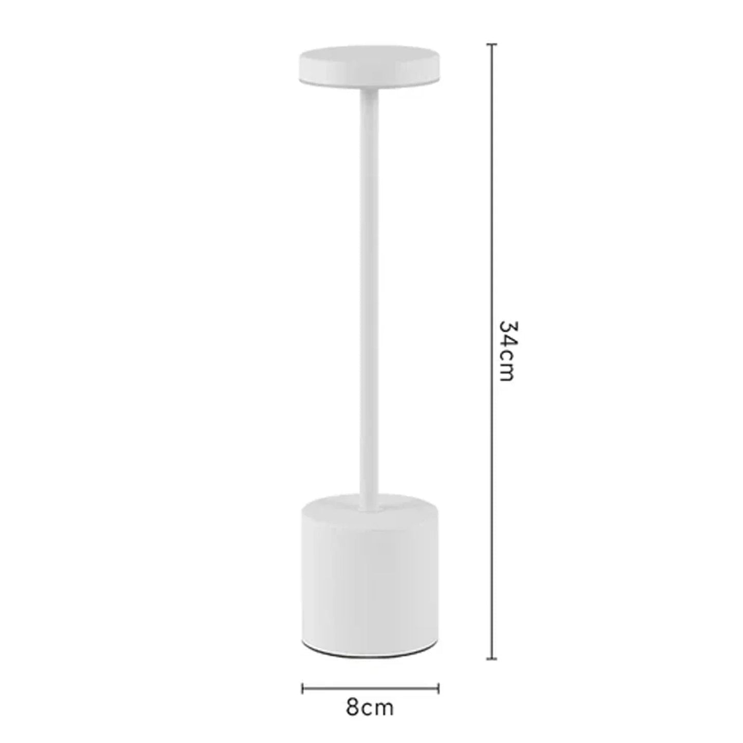 LED Tischlampe mit Touch - Sensor: Kabellos, USB - aufladbar & für Bar und Outdoor - ApolettaApoletta