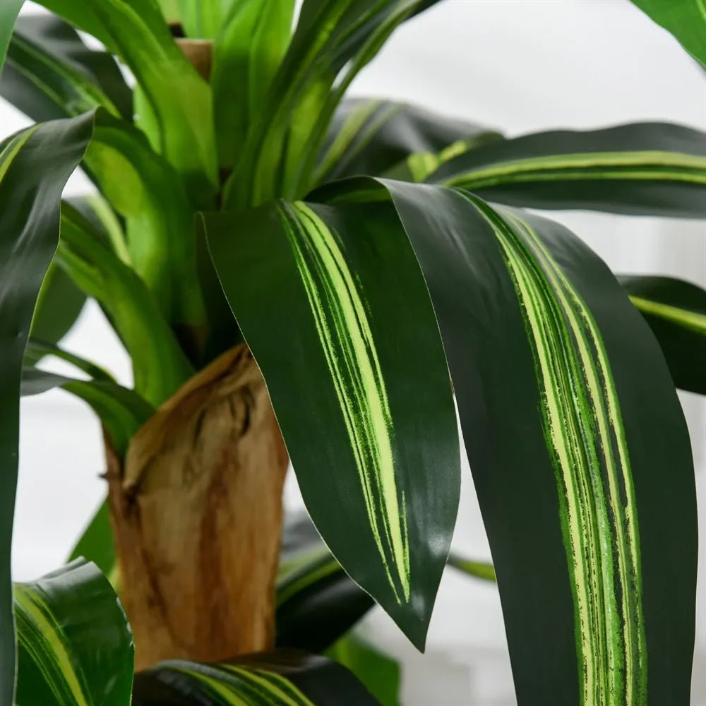 Künstliche Dracaena (160 cm): Realistische Kunstpflanze mit Topf für Ihr Zuhause - ApolettaApoletta