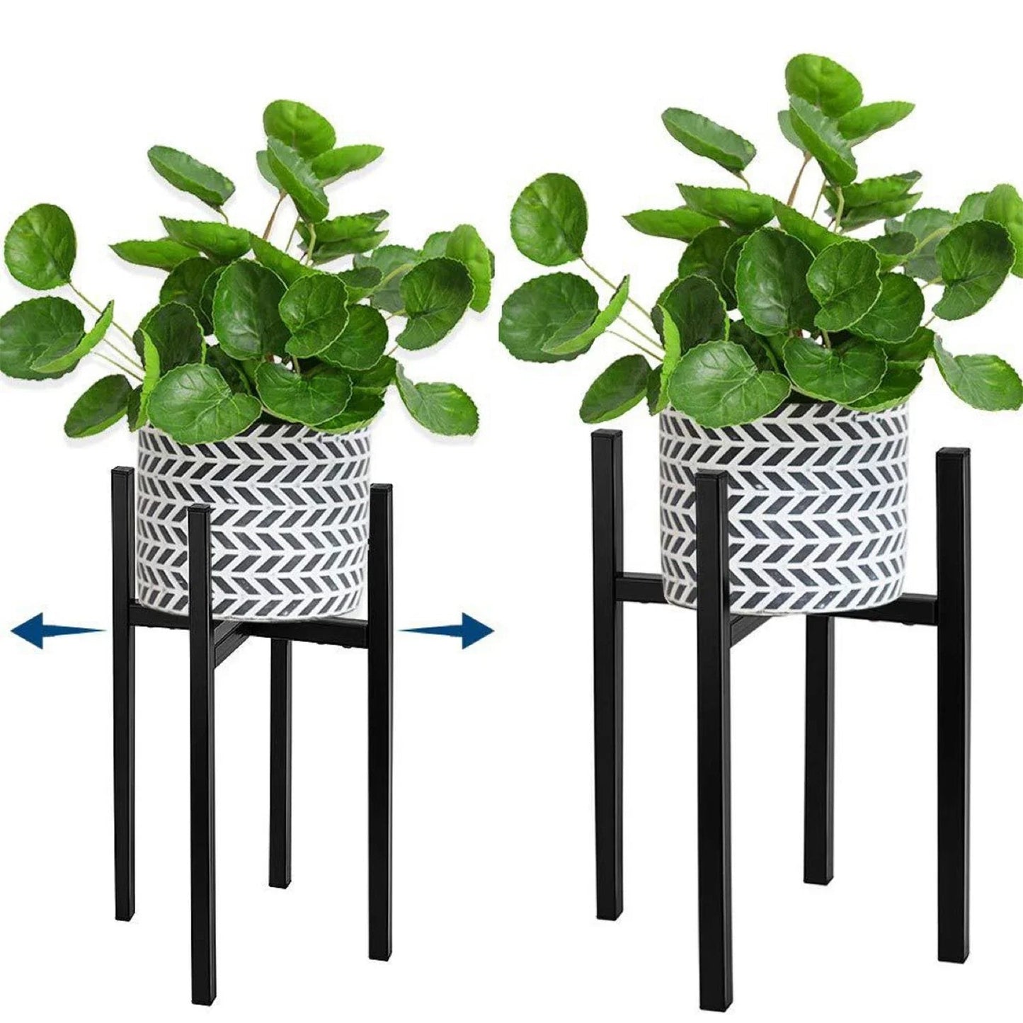 Verstellbarer Blumenständer aus Metall – Erweiterbare Breite für 23 - 37 cm - ApolettaApoletta