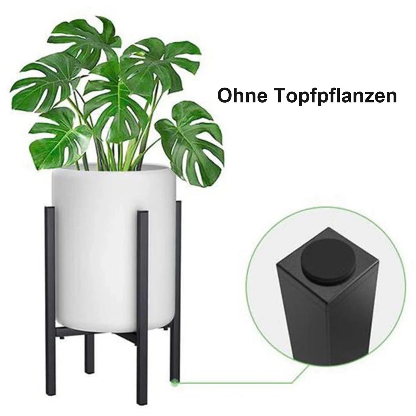 Verstellbarer Blumenständer aus Metall – Erweiterbare Breite für 23 - 37 cm - ApolettaApoletta
