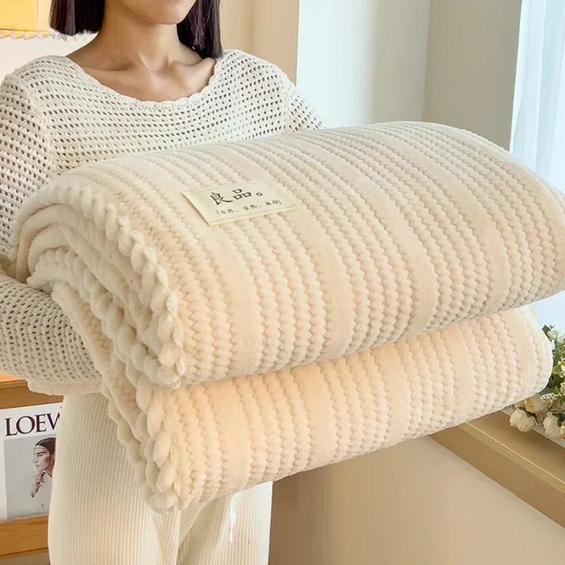 Karierte Überwurfdecke: Winterdecke & Tröster für King - Size - Bett & Sofa - ApolettaApoletta