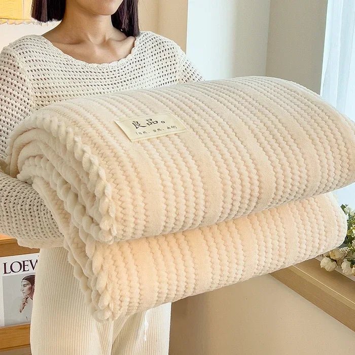 Karierte Überwurfdecke: Winterdecke & Tröster für King - Size - Bett & Sofa - ApolettaApoletta