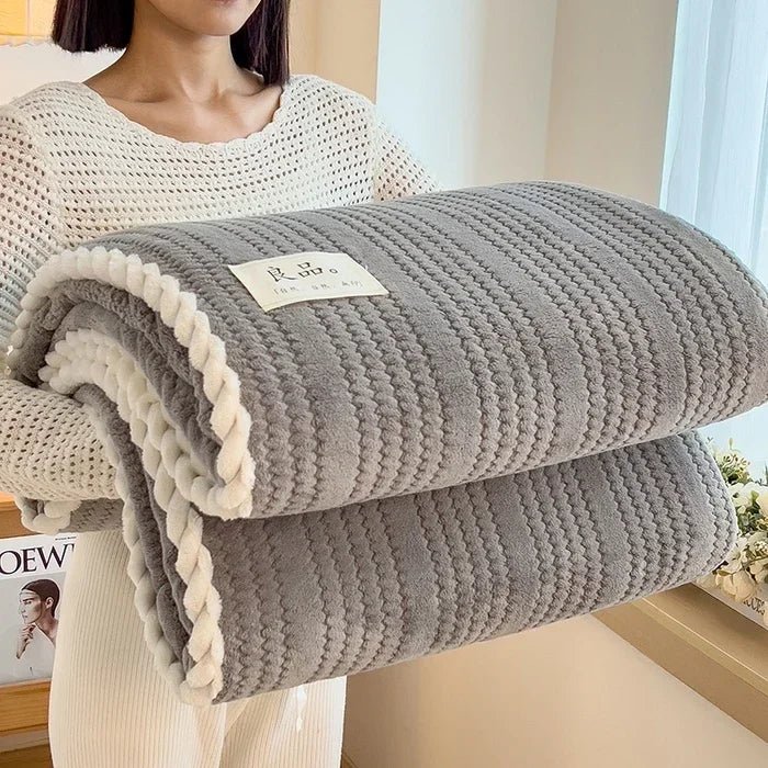 Karierte Überwurfdecke: Winterdecke & Tröster für King - Size - Bett & Sofa - ApolettaApoletta