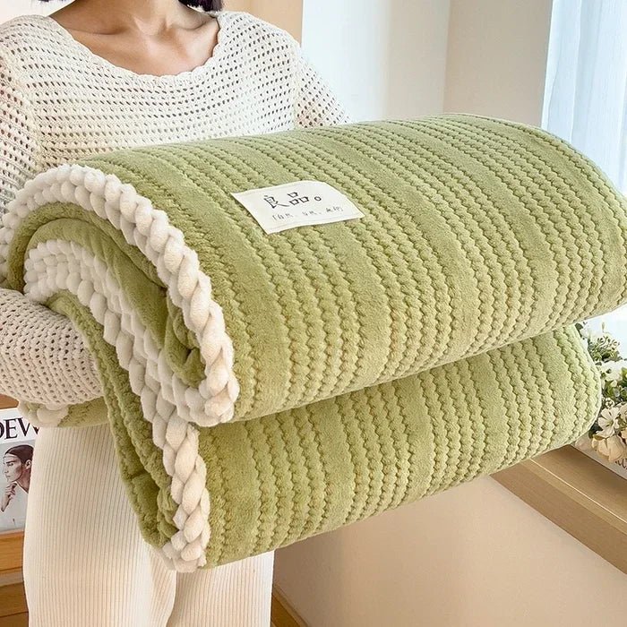 Karierte Überwurfdecke: Winterdecke & Tröster für King - Size - Bett & Sofa - ApolettaApoletta