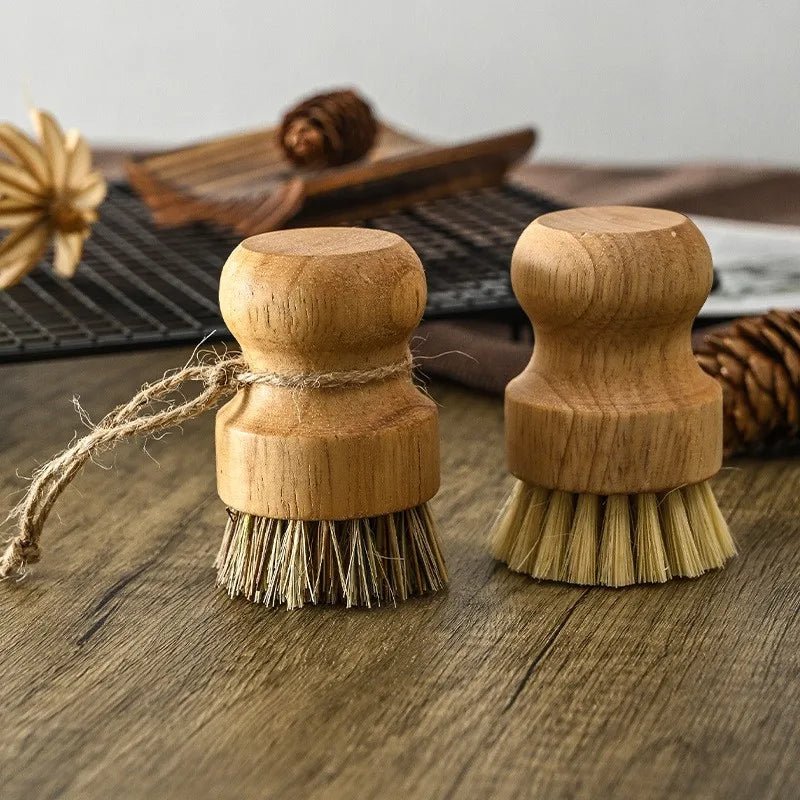 Küchenbürste aus Holz: Multifunktionales Reinigungswerkzeug mit Sisal & Kokos - ApolettaApoletta