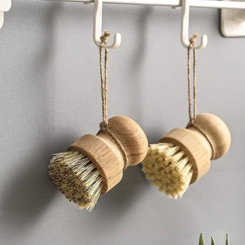 Küchenbürste aus Holz: Multifunktionales Reinigungswerkzeug mit Sisal & Kokos - ApolettaApoletta