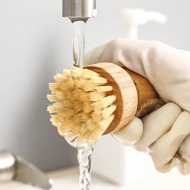 Küchenbürste aus Holz: Multifunktionales Reinigungswerkzeug mit Sisal & Kokos - ApolettaApoletta
