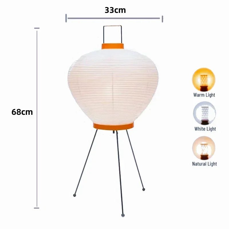 Stehlampe im Wabi - Sabi - Stil: Japanische Vintage - Stehlampe für Schlaf - und Wohnzimmer - ApolettaApoletta