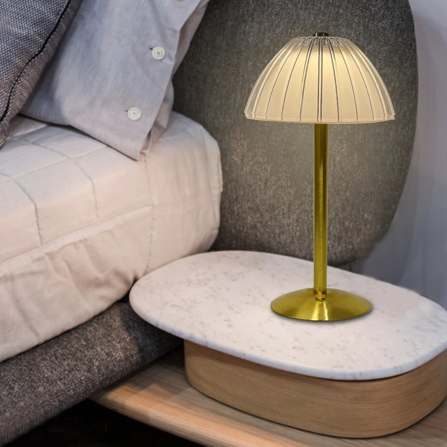 Vintage LED - Tischlampe: Einstellbare Helligkeit & Touch - Steuerung für Bar, Restaurant & Café - ApolettaApoletta