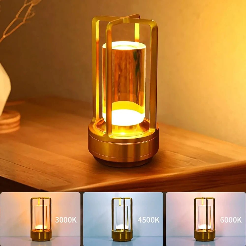LED - Laterne mit Touch: Moderne USB - Tischlampe für Restaurant & Hotel - ApolettaApoletta