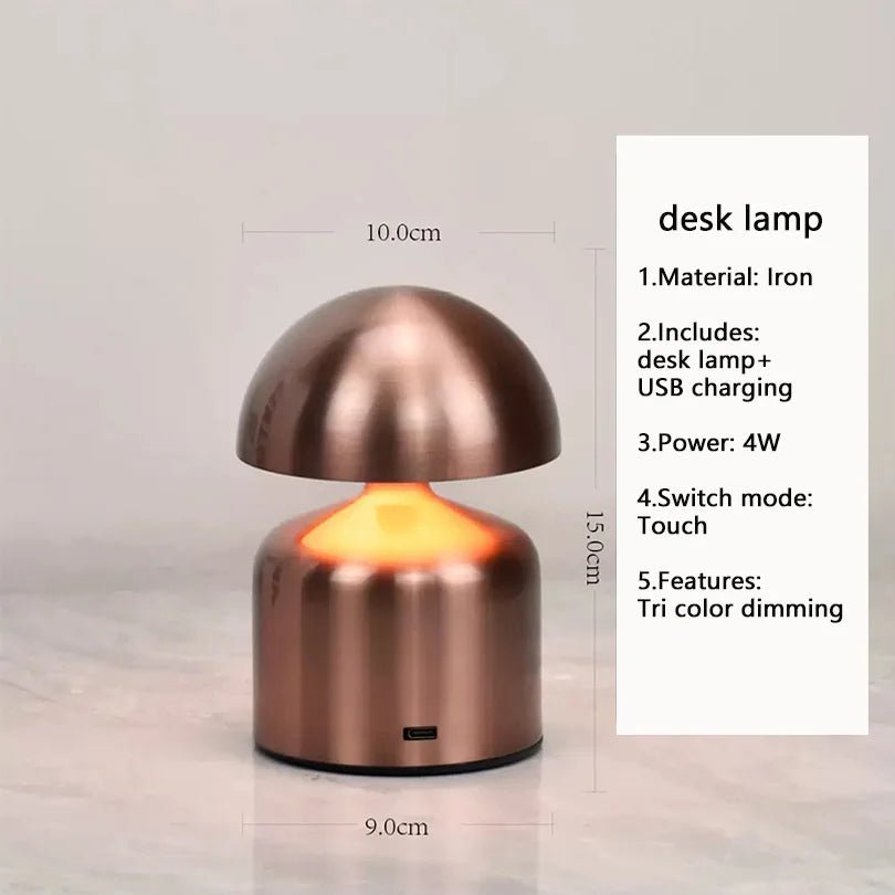 LED - Tischlampe: Kabellos, USB - aufladbar & 3 - farbiges Nachtlicht - ApolettaApoletta