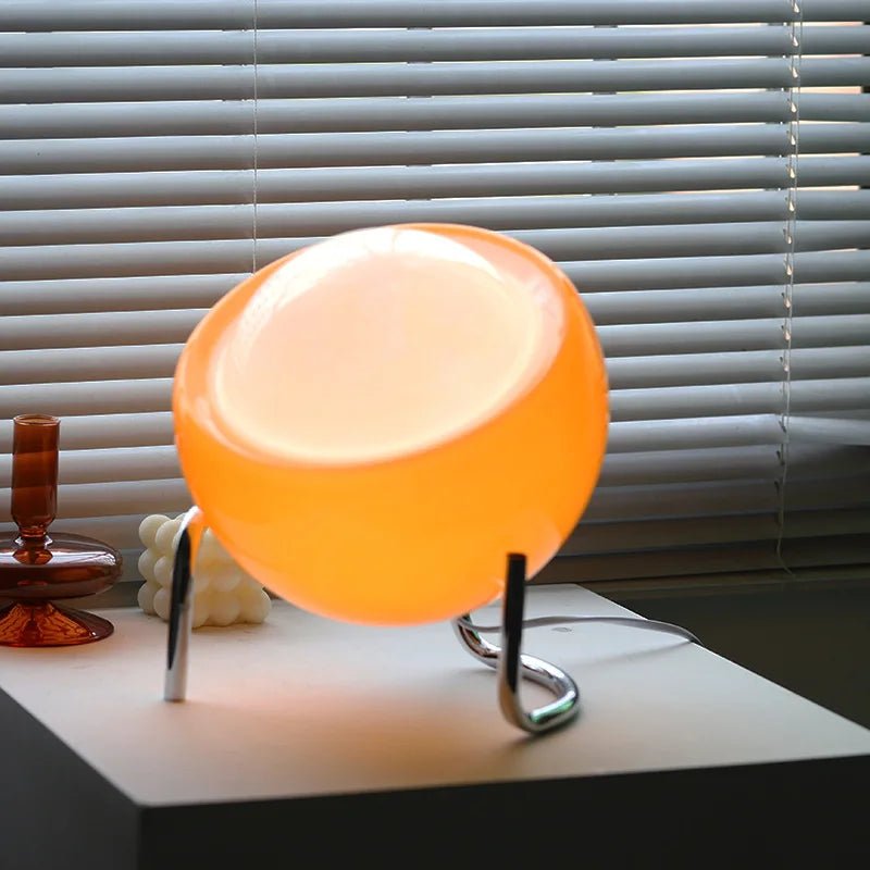 Bauhaus Tischlampe: Retro - Design mit Glas & LED für Wohnzimmer und Schlafzimmer - ApolettaApoletta