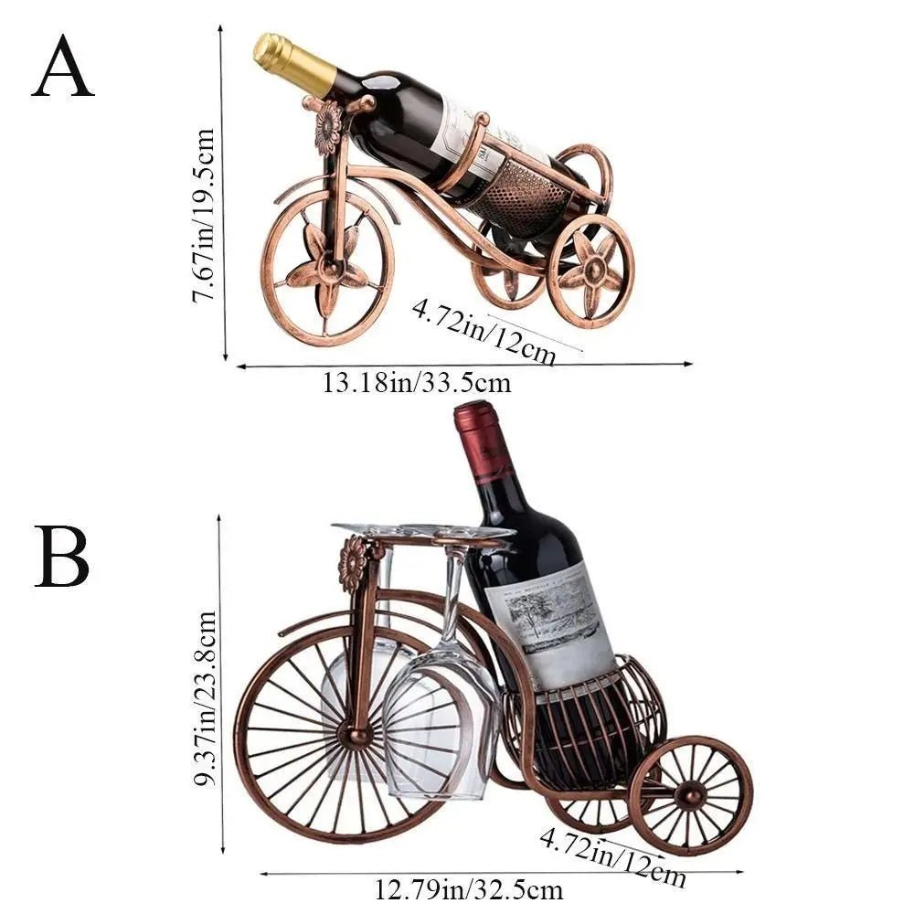 Kreatives Weinregal aus Metall: Vintage - Design für Flaschen und Gläser - ApolettaApoletta
