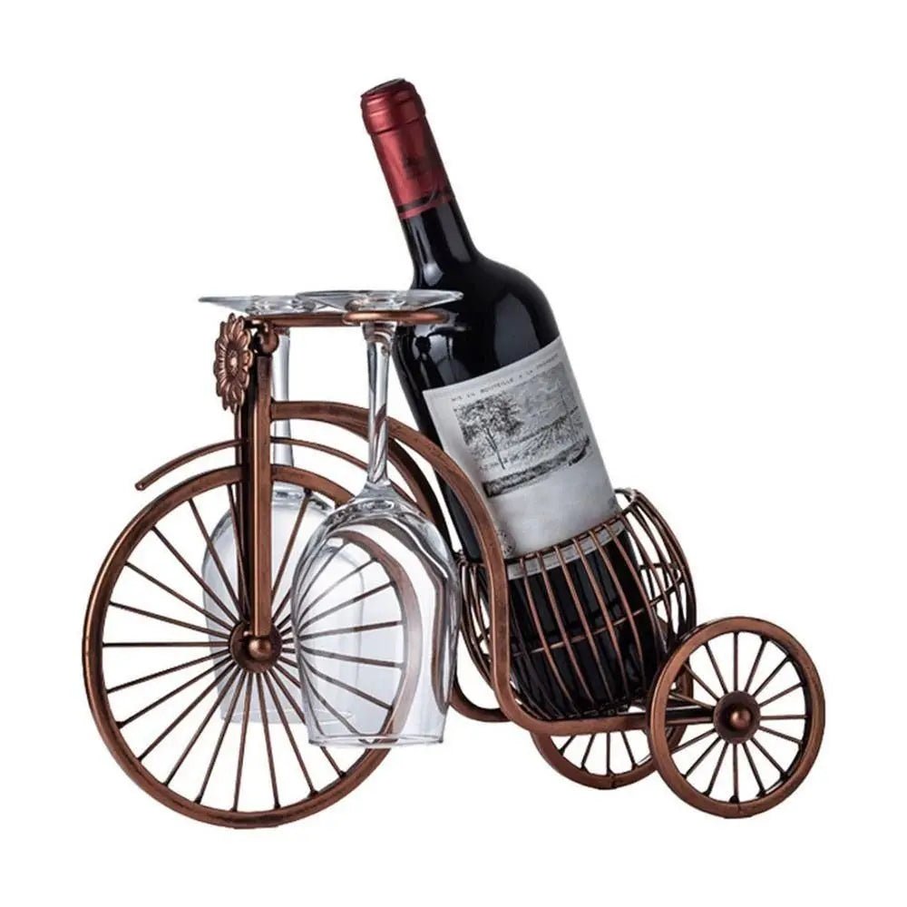 Kreatives Weinregal aus Metall: Vintage - Design für Flaschen und Gläser - ApolettaApoletta