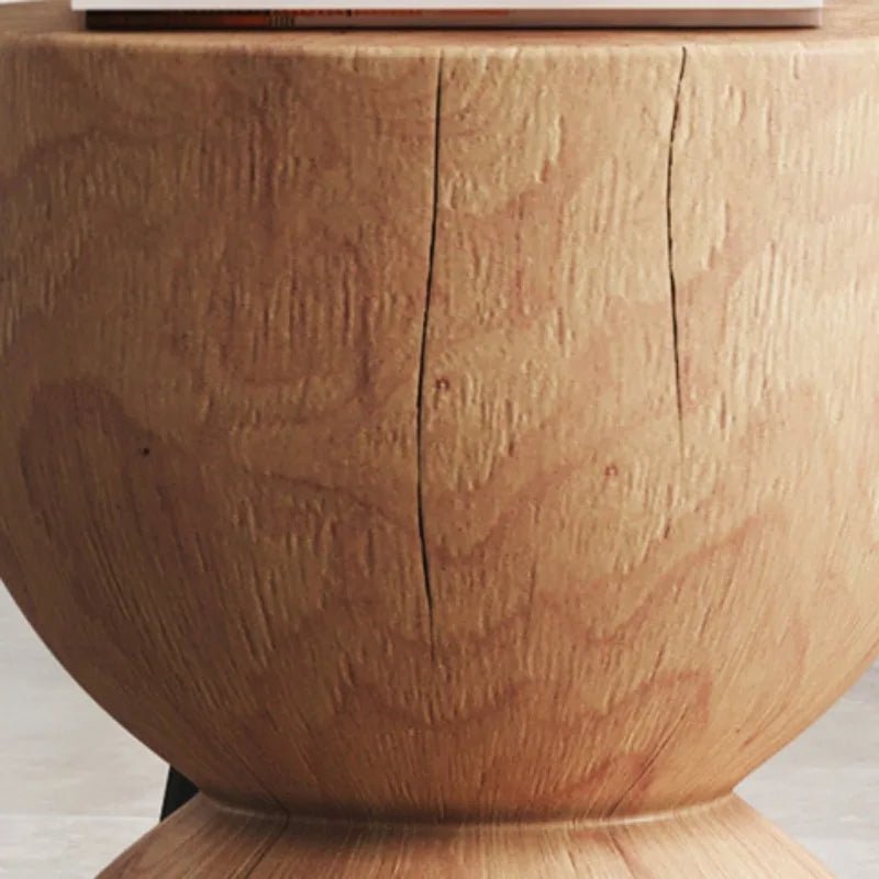Runder Hocker aus Massivholz im Nordic - Stil - ApolettaApoletta
