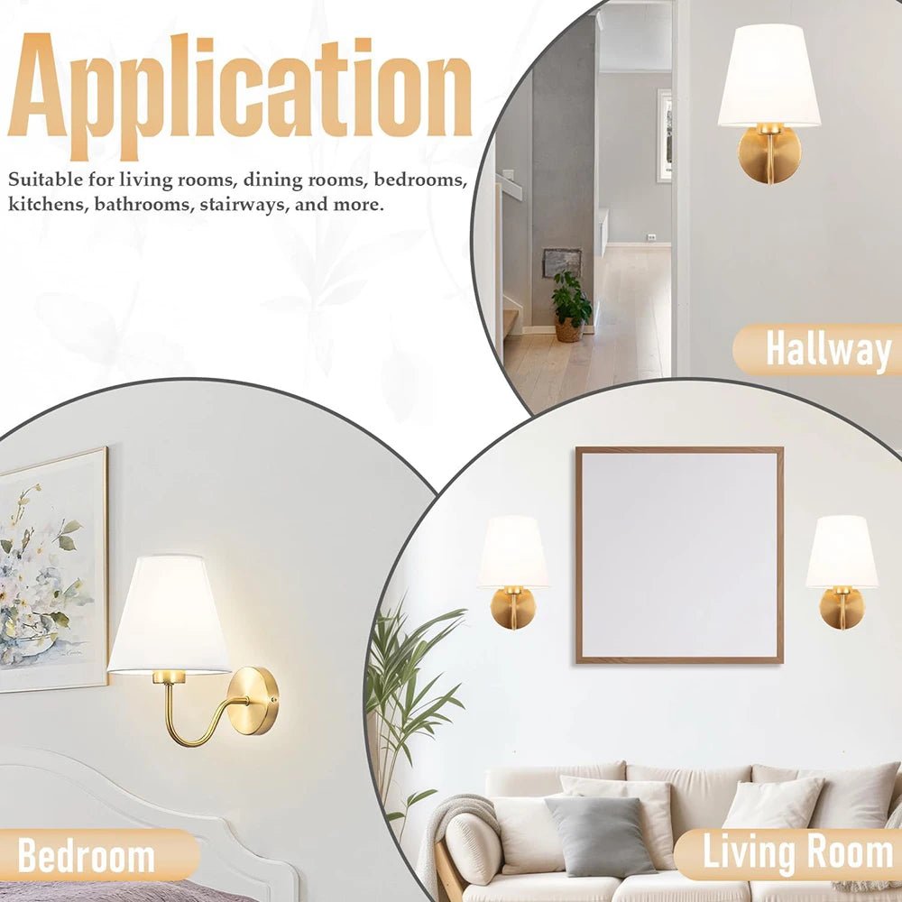 Retro RGB - Wandleuchte: 2er - Set dimmbare Lampen mit Fernbedienung für Schlafzimmer & Wohnzimmer - ApolettaApoletta