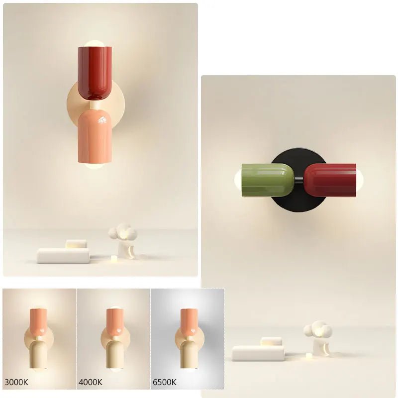 Bunte E27 - LED - Wandleuchte: Für Kinderzimmer, Flur und Schlafzimmer - ApolettaApoletta