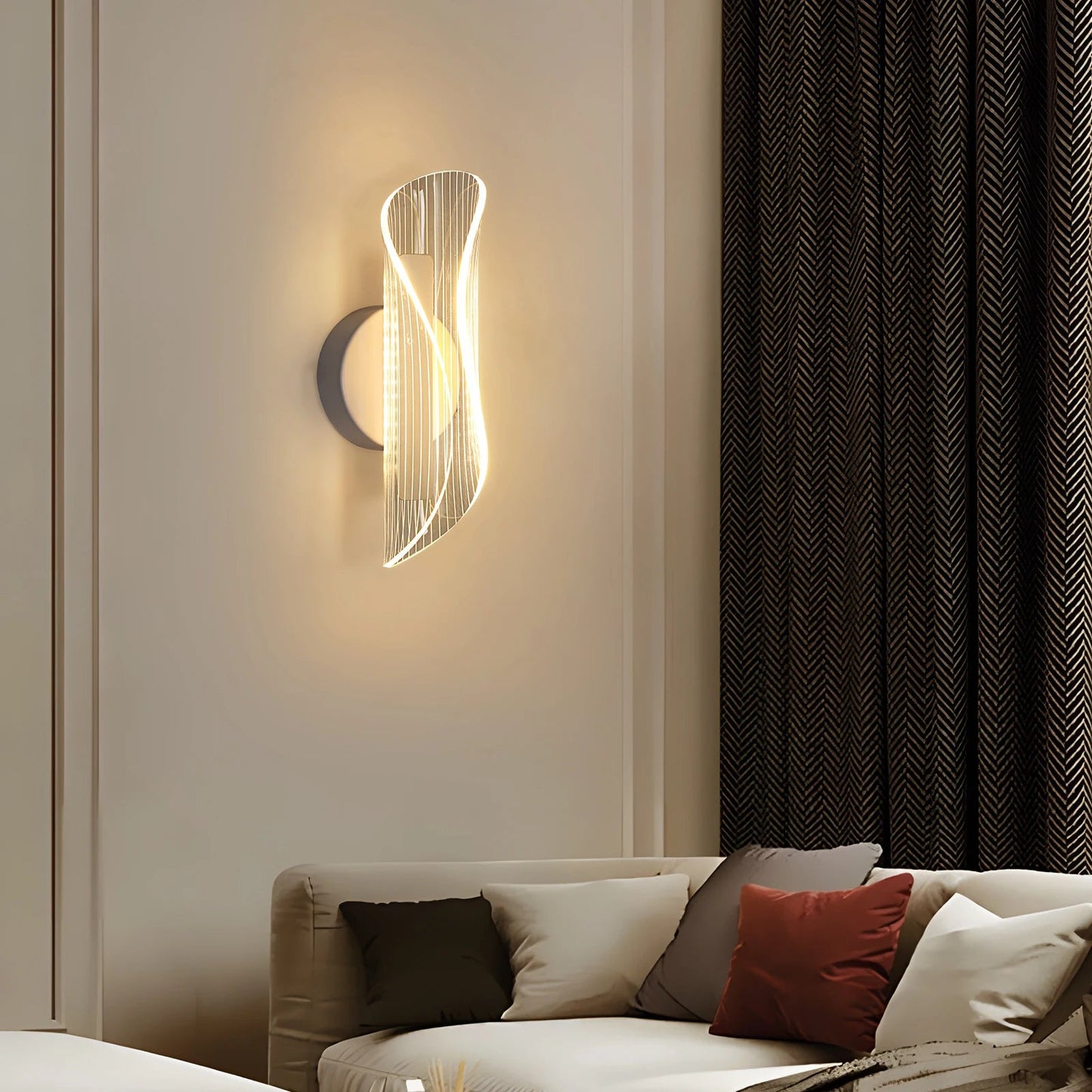 Moderne LED - Wandleuchte: Spiral - Design & 3 Farbtemperaturen für dein Schlafzimmer - ApolettaApoletta
