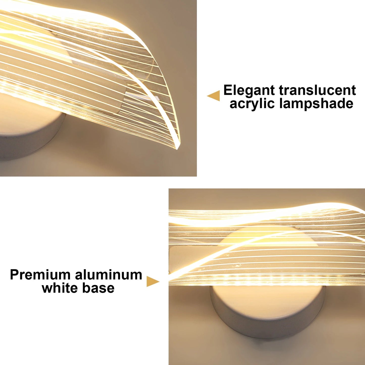 Moderne LED - Wandleuchte: Spiral - Design & 3 Farbtemperaturen für dein Schlafzimmer - ApolettaApoletta