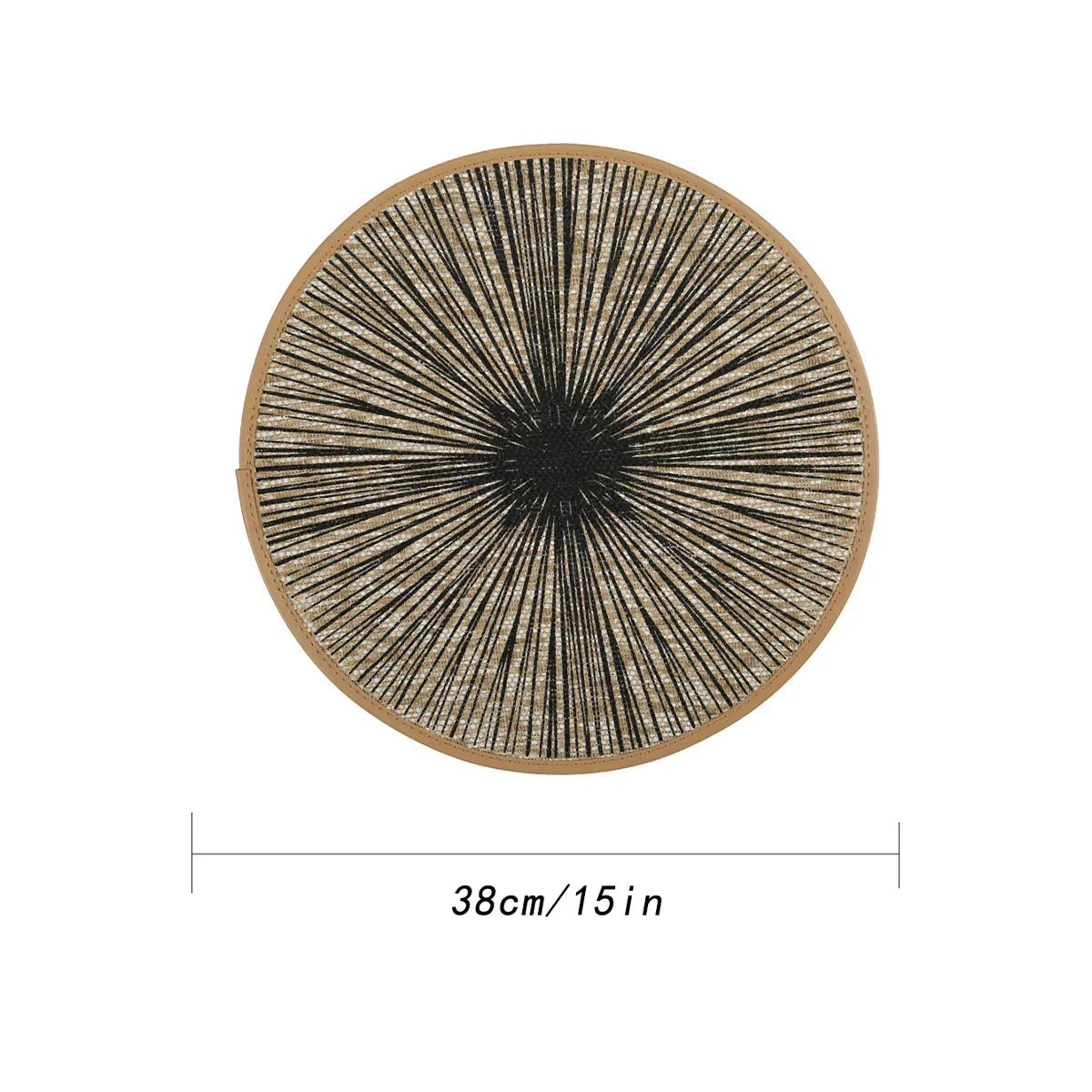 Makramee - Tischsets: Rund, aus Jute & in Boho - Optik (Ø 38,1 cm) - ApolettaApoletta