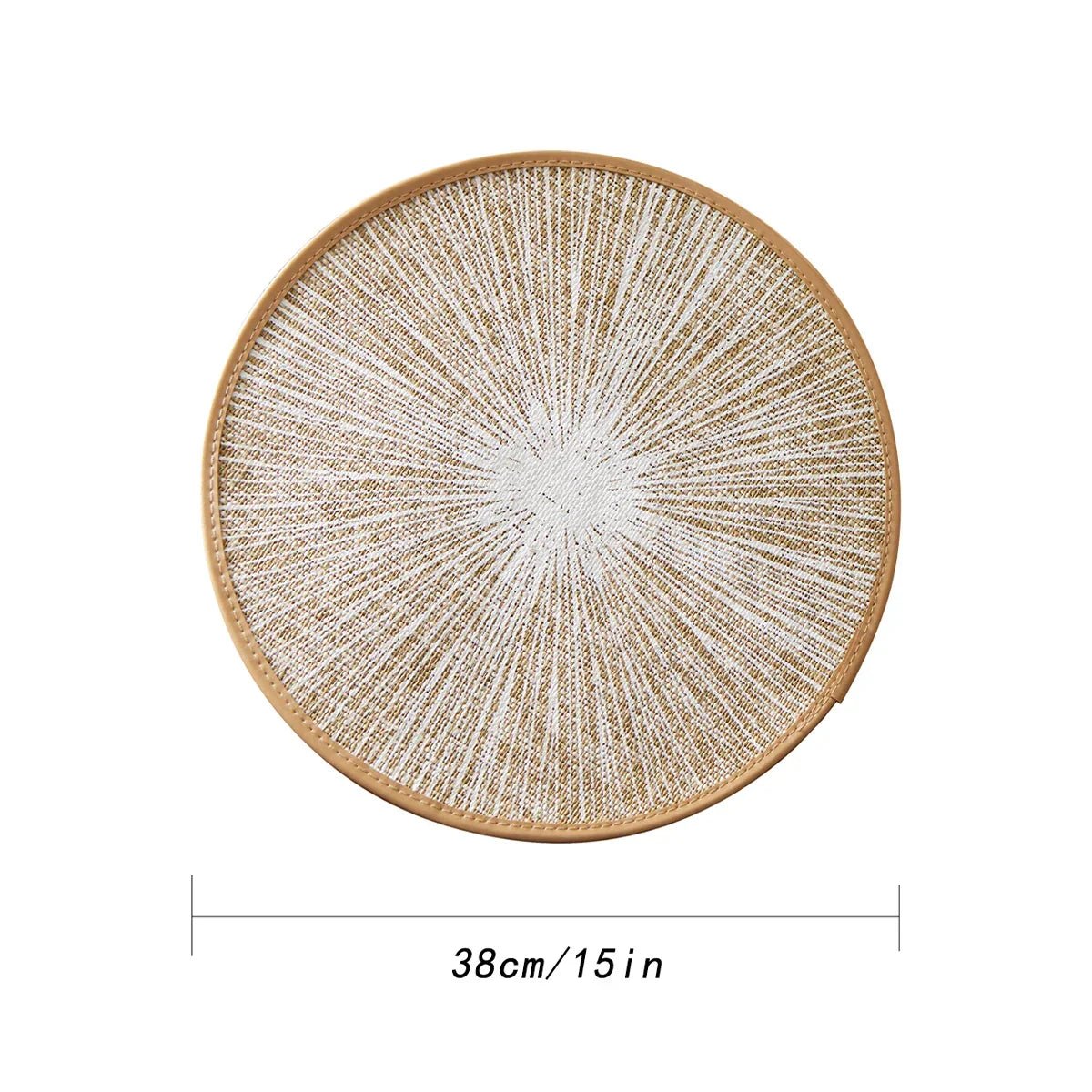 Makramee - Tischsets: Rund, aus Jute & in Boho - Optik (Ø 38,1 cm) - ApolettaApoletta